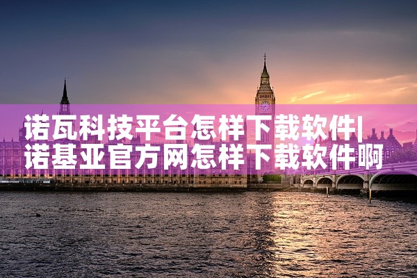 诺瓦科技平台怎样下载软件