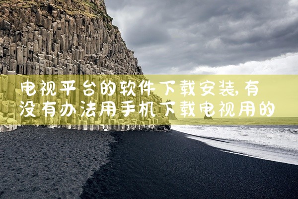 电视平台的软件下载安装
