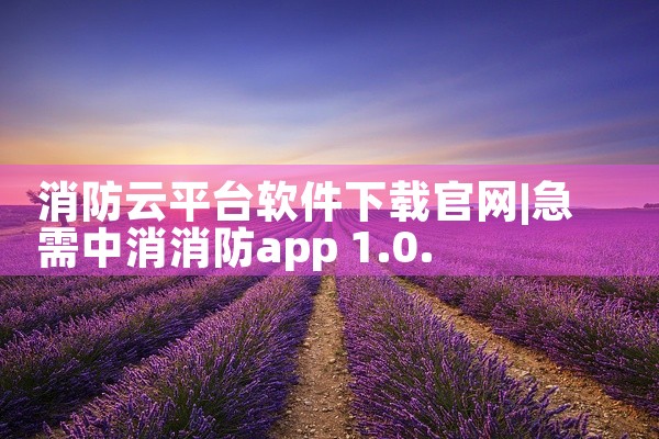 消防云平台软件下载官网